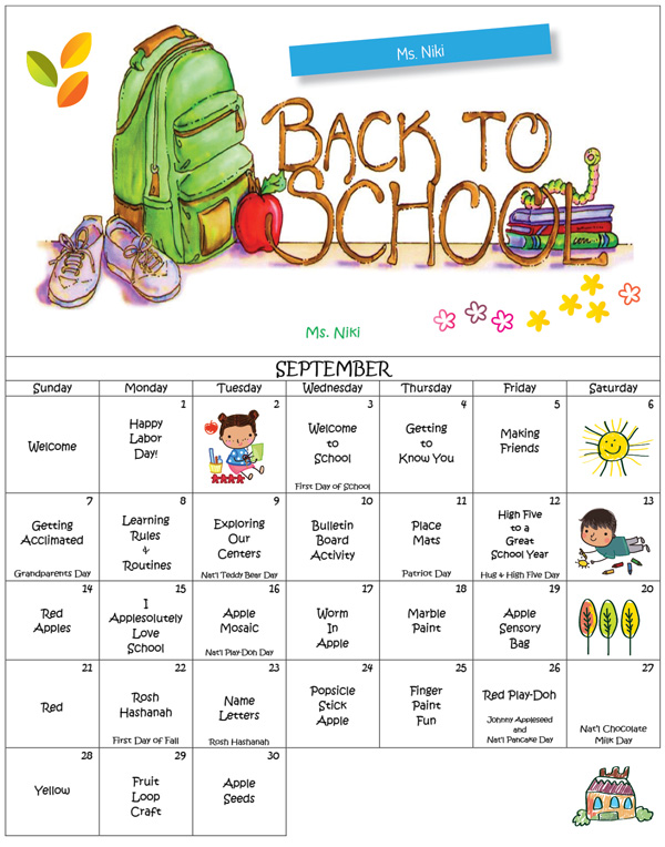 Discovering Me Nursery School_2025-September-Calendar